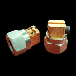NOZZLE,RIGHT ANGLE,2 ORI,.024 DIA X 30 DEG